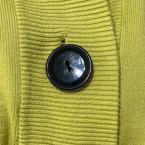 Coldwater Creek Women's Button Front Cardigan Sweater Chartreuse Size M Medium - Picture 5 of 6